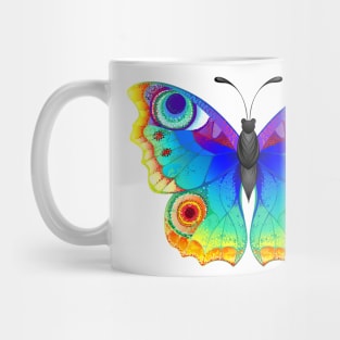 Rainbow Butterfly Peacock Eye Mug